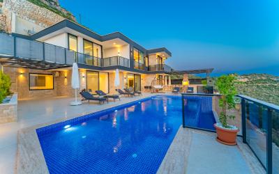 Villa Yeşim | 5-Bedroom Sea View Villa in Kalkan with Private Hamam