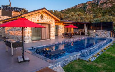 Villa Mavera | 2-Bedroom Stone Villa in Kalkan with Large Pool & Outdoor Jacuzzi